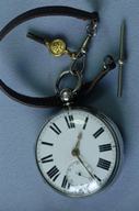 Antique Silver fusee onion case pocket watch